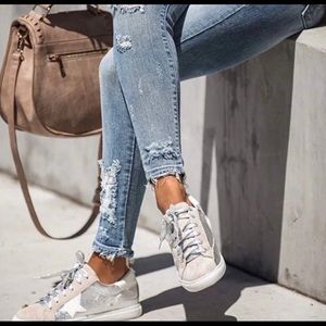Nature Breeze Dale Silver Star Sneakers